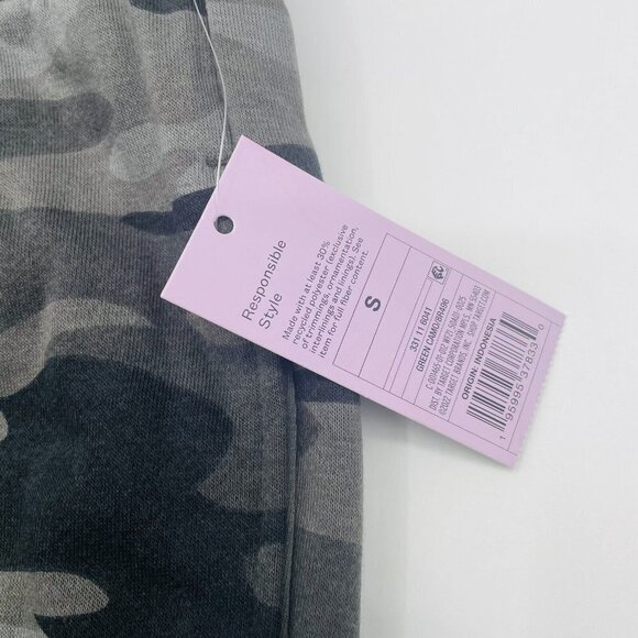 Wild Fable Womens Small High-Rise Fleece Sweatpants Pull On Green Camo $22 184 - Picture 7 of 7
